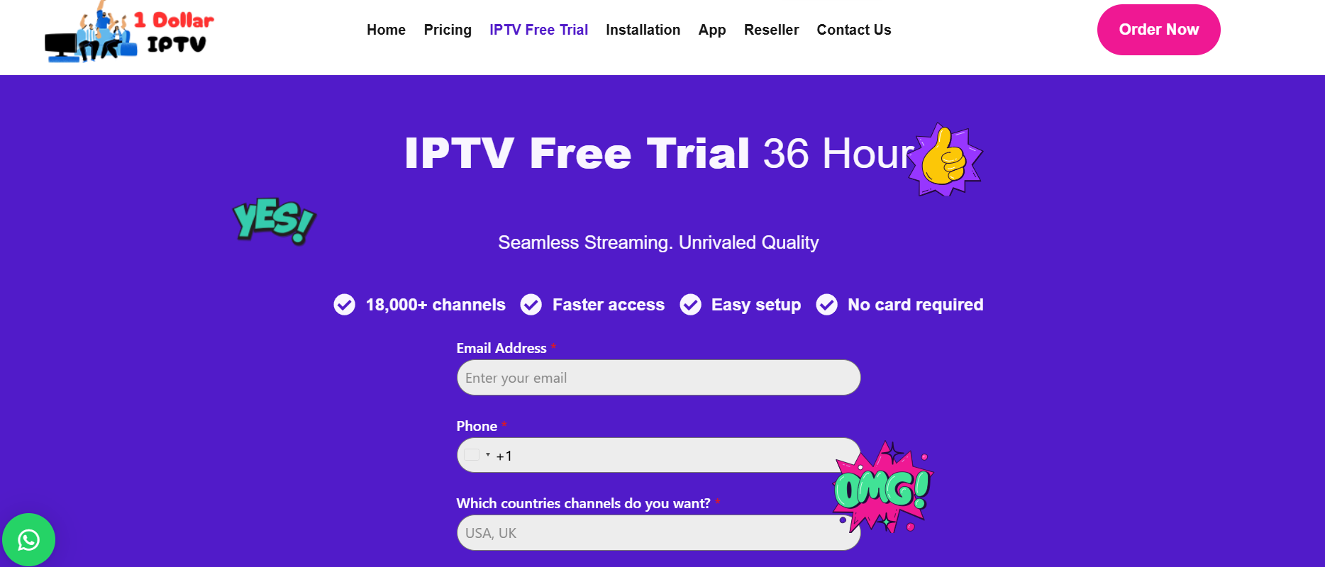 One Dollar IPTV