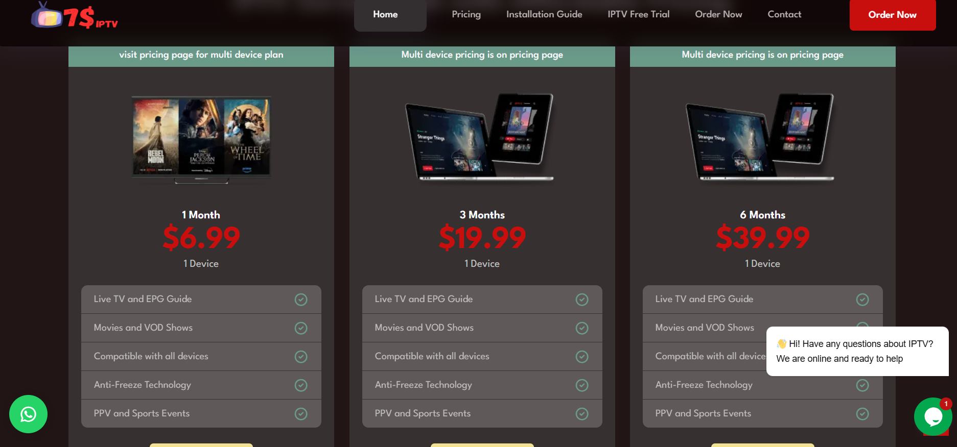 7 Dollar IPTV for Germany