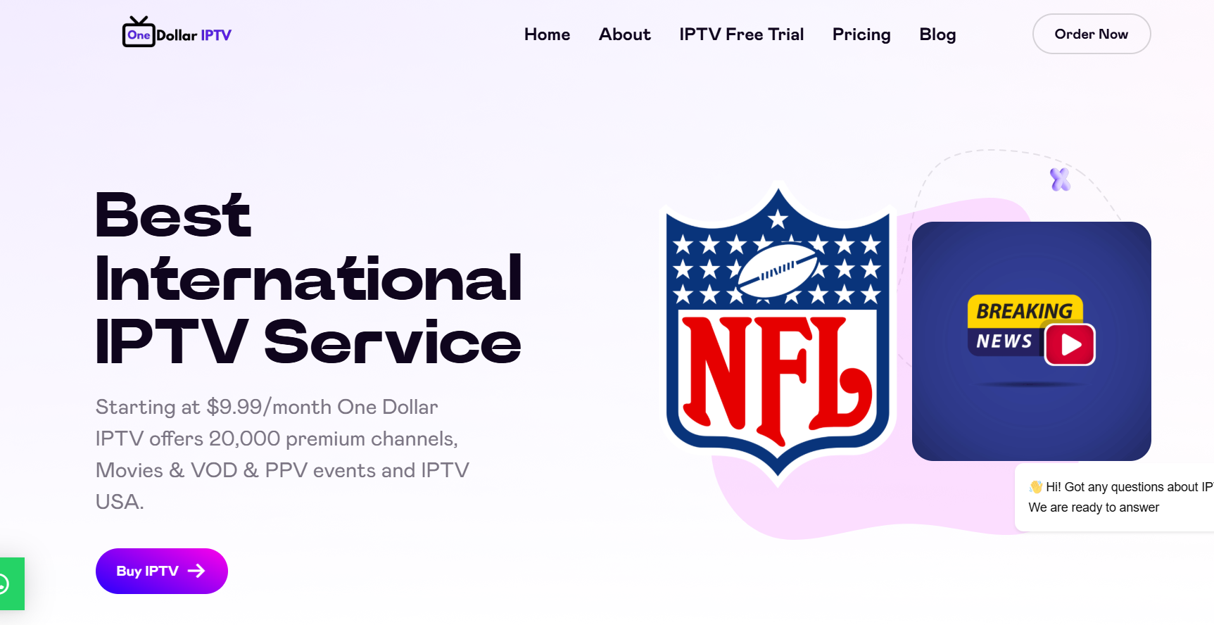 one dollar IPTV
