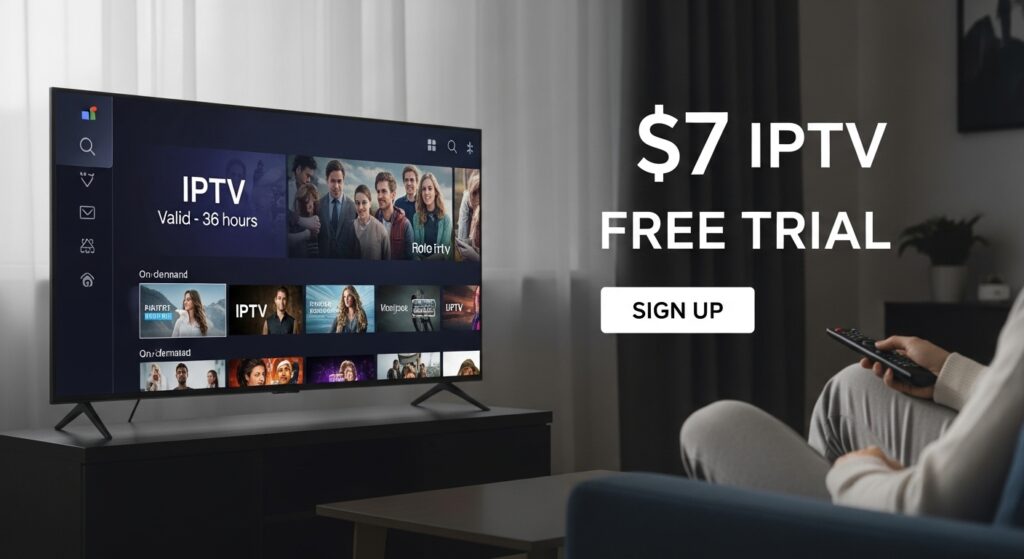 7 Dollar IPTV free trial